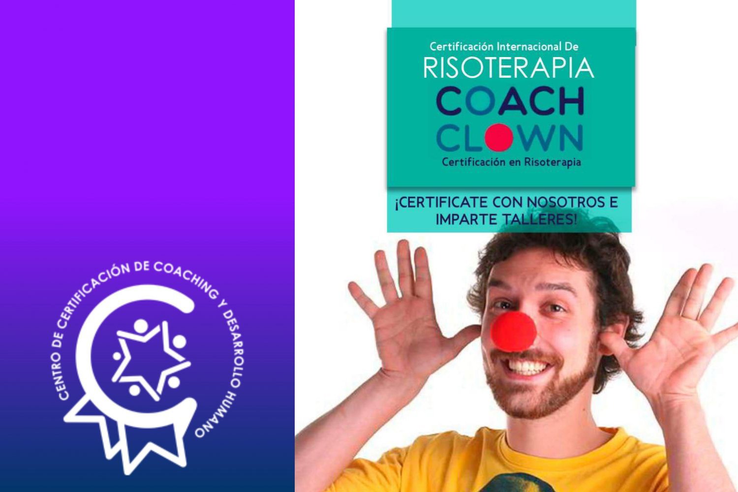 Coach Clown <br><small>Certificación Internacional de Risoterapia</small>